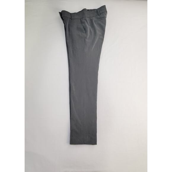 Michael Kors Sz 4 Dress Slacks Pants Women Zipper Poly Blend Stretch Gray Ca15 - Picture 6 of 8